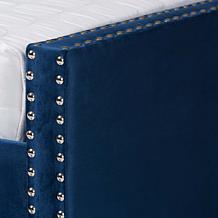 Raphael Velvet Fabric Upholstered Queen Size Daybed with Trundle