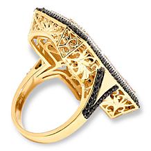 Rarities Bold Statement Black Spinel Ring