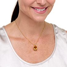 Rarities Cushion-Cut Gemstone Pendant with Diamond Accents & 16" Chain