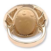 Rarities Gold-Plated Abalone Doublet Celestial Ring