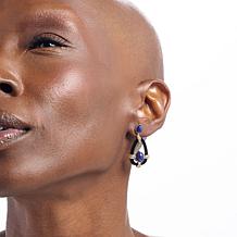 Rarities Gold-Plated Multigemstone Pear Drop Earrings