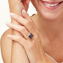 Rarities Inverted Square-Cut Garnet and Rhodolite Ring