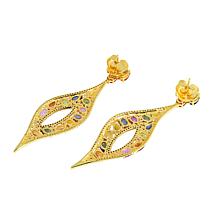 Rarities Multi-Sapphire, Black Spinel and White Zircon Earrings