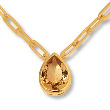 Rarities Pear-Shaped Gemstone Pendant Necklace