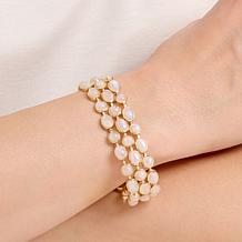 Rarities Rainbow Moonstone 3-Row Bracelet