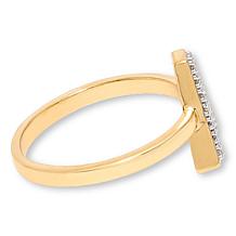 Rarities White Diamond Initial Ring