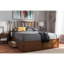 Raurey Queen Size Storage Platform Bed