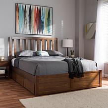 Raurey Queen Size Storage Platform Bed