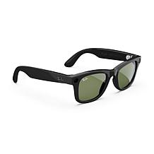 Ray-Ban Meta Wayfarer Glasses - Shiny Black Frames w/Green Lenses