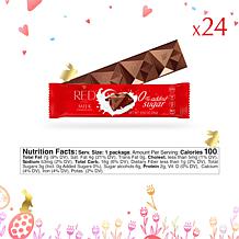 RED Chocolate 24-count Milk Chocolate Bars w/Easter Card