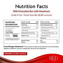 RED Chocolate 24 ct Sampler Bars w/ Tote Bag