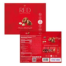 RED Chocolate 4-pack Diamond Truffles with Hazelnut Filling Ships 11/3