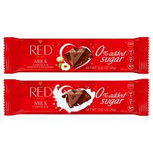 RED Chocolate 48ct Grab & Go Nuts & Milk Chocolate Bars Combo AS