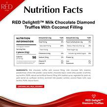 RED Chocolate European Crafted Mixed Truffles 100 Count Tote