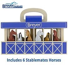Reeves Farms 1:32 Scale Wooden Stable Playset