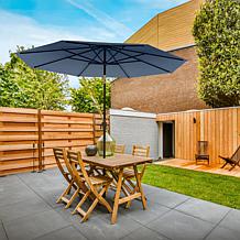 Reflection 9' OneClick Gen2 Navy Patio Market Umbrella