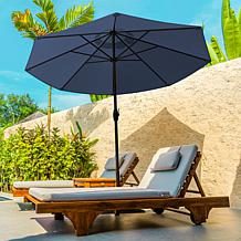 Reflection 9' OneClick Gen2 Navy Patio Market Umbrella