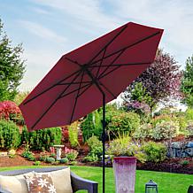 Reflection 9' OneClick Gen2 Red Patio Market Umbrella