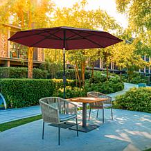 Reflection 9' OneClick Gen2 Red Patio Market Umbrella