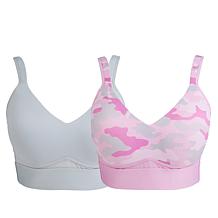 Rhonda Shear 2-pack Molded Cup Bra with Mesh Back Detail