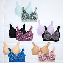 Rhonda Shear 2-pack Molded Cup Bra with Mesh Overlay