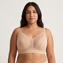 Rhonda Shear 2-pack Molded Cup Lace Bra with Invisible Edge