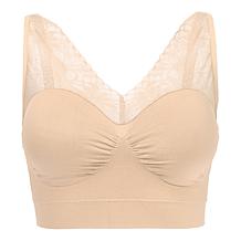 Rhonda Shear 2-pack Seamless "Ahh" Bra with Mesh Lace Detail
