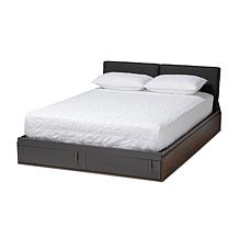 Rikke Two-Tone Queen Size Platform Storage Bed