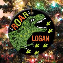 Roar Dinosaur Personalized Ceramic Ornament