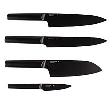 Ron 4-piece Black Titanium PVD Knife Set