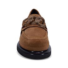Ron White Allison Suede Loafer with Satin Shoe Bag