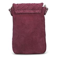 Ron White Edessa Supple Woven Suede Mini Crossbody Handbag