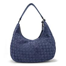 Ron White Esperia Hand Woven Suede Hobo Bag