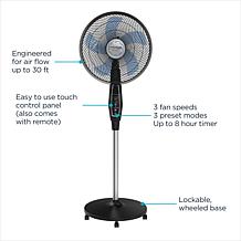 Rowenta Outdoor Extreme Fan, Portable and Weather Resistant - Black