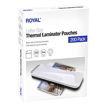 Royal 200-pack Letter Size Thermal Laminator Pouches