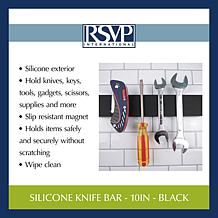 RSVP Black 10" Silicone Knife Bar