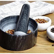 RSVP Marble Mortal and Pestle - Black