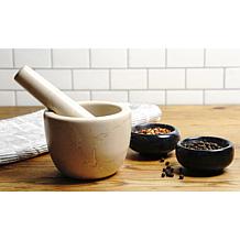 RSVP Marble Mortar & Pestle - Beige