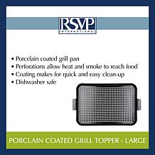 RSVP Porcelain Coated Grill Topper, Large