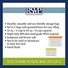 RSVP Set of 2 Eco Stand 'N Seal Bags