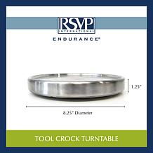 RSVP Stainless Steel Tool Crock Turntable