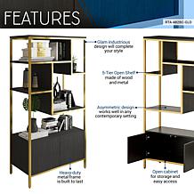RTA Products Techni Mobili Storage Rack with Door Cabinet
