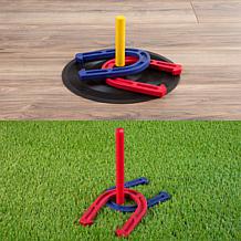 Rubber Horseshoes Game Set for Outdoor and Indoor Games  by Hey! Play!