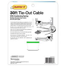 Ruffin' It Heavy Duty 30 ft.  Cable Tie-Out for Dogs, 1700# 