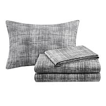 Saben Queen 9-piece Complete Bed and Sheet Set - Taupe