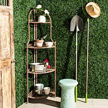 Safavieh Abarrane 4-Tier Outdoor Corner Shelf