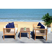 Safavieh Alda 4-piece Outdoor Set with Accent Pillows