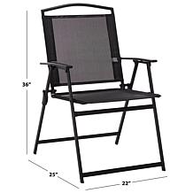 Safavieh Alvin Folding Chair 2-Pack, 22" x 25" x 36"