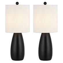 Safavieh Arlia 2-pack Black Resin Table Lamps 24"