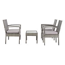 Safavieh Bassey 4-Piece Living Set - Black, Grey